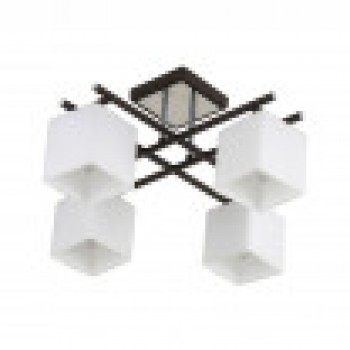 Distribuidor - Lâmpadas Diversas | Lâmpadas Modernas | LAMPARA ELBRUS 4XE27 WENGUE/CROMO 26X46X46 CM Ref: 152754020